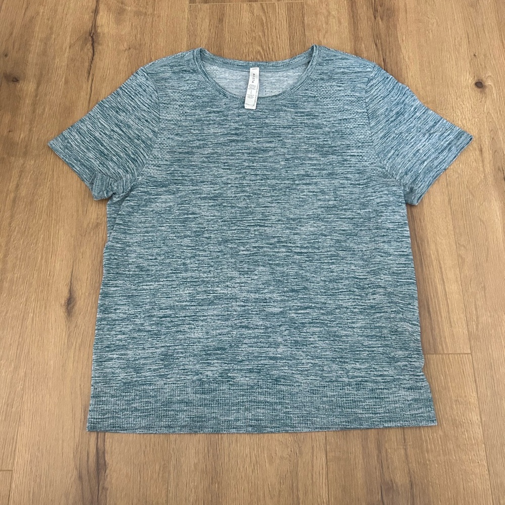 Athleta Teal Heathered Top